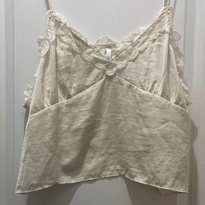Abound Cream Lace Trim Camisole